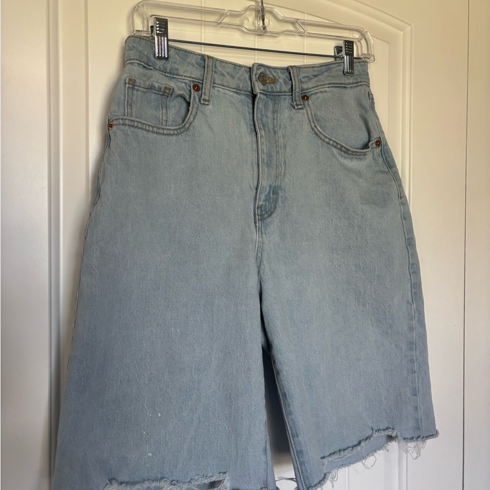 Wild Fable Blue Jean Jorts High-Waisted Cut-Offs 10inch inseam